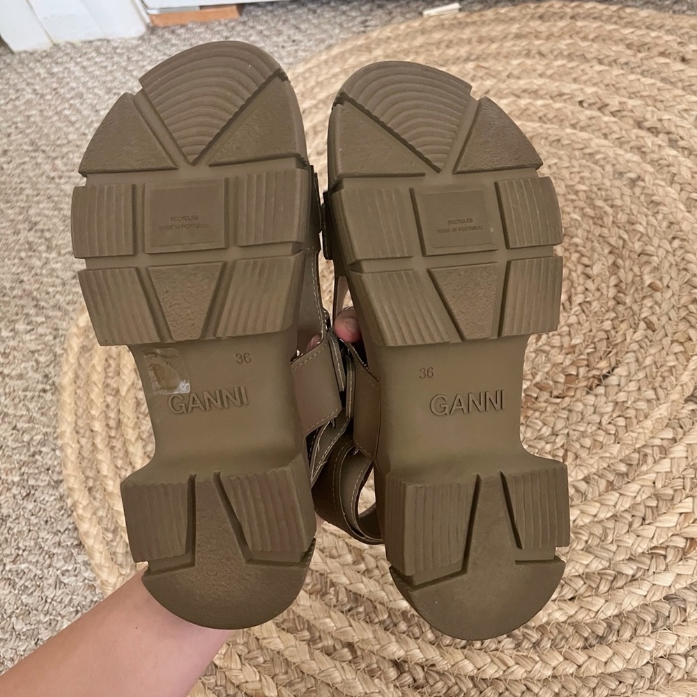 GANNI Recycled Rubber Trekking Sandals‎ US Women’s 6 - Picture 2 of 8